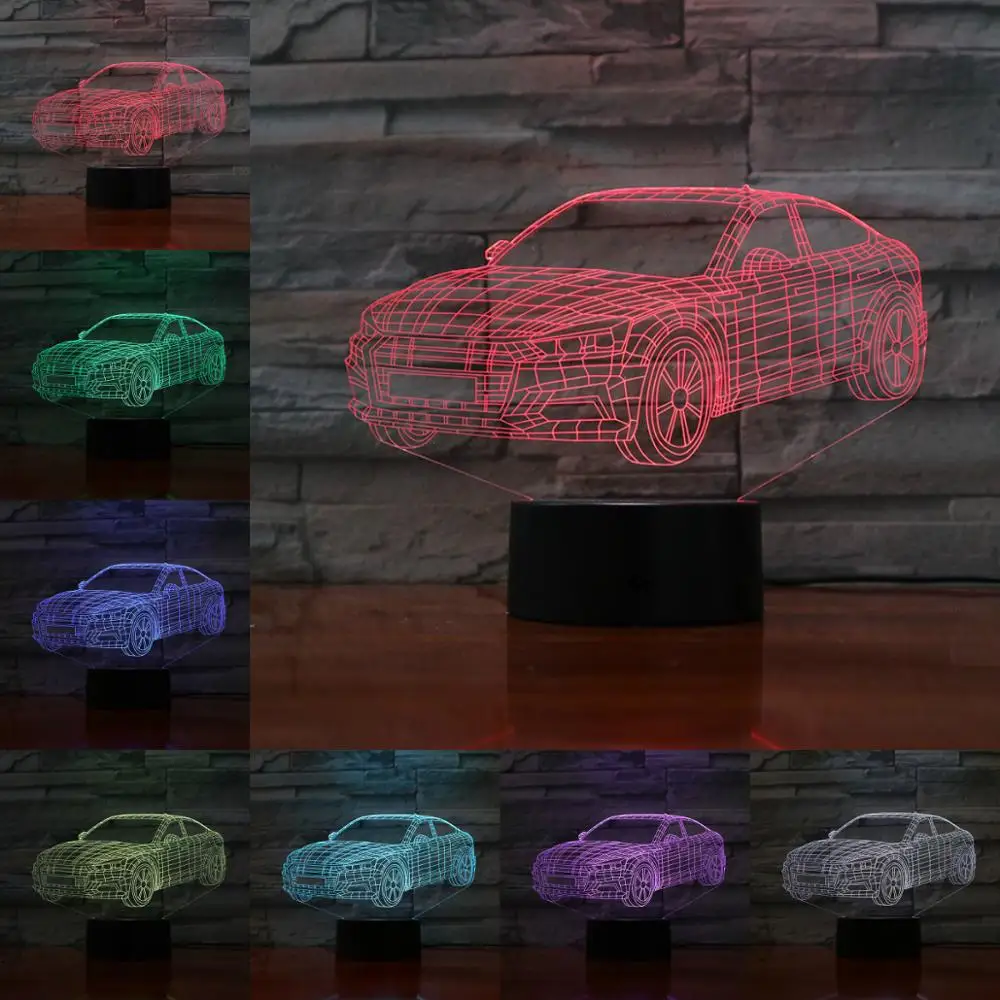 3D Ночная лампа, настольная лампа для гоночного автомобиля, лампа-вспышка, новые подарки для друзей, новинка, светодиодная лампа, атмосфера
3D Ночная лампа, настольная лампа для гоночного автомобиля, лампа-вспышка, новые подарки для друзей, новинка, светодиодная лампа, атмосфера
