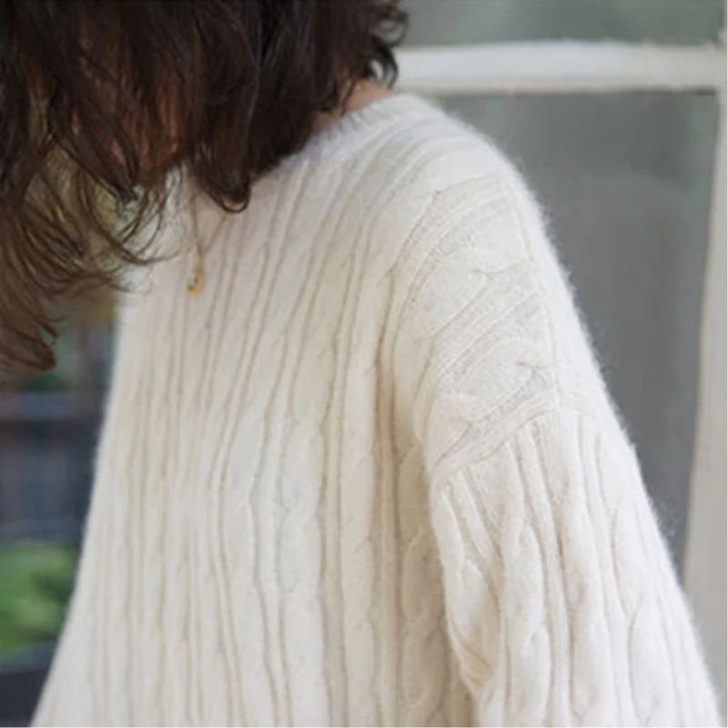 Cashmere Wool Women Full Sleeve O-Neck Sweaters JECH Spring Winter Fashion Warm Solid Casual Loose Pullovers Knitted Jumpers
Cashmere Wool Women Full Sleeve O-Neck Sweaters JECH Spring Winter Fashion Warm Solid Casual Loose Pullovers Knitted Jumpers
