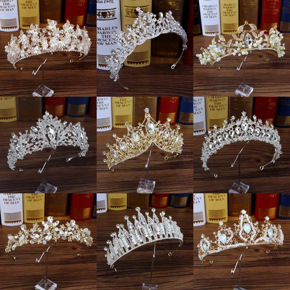 Baroque Luxury Crystal And Beads Bridal Crowns Handmade Pearl Tiara Headbands Rhinestone Diadem Queen Wedding Hair Accessories
Baroque Luxury Crystal And Beads Bridal Crowns Handmade Pearl Tiara Headbands Rhinestone Diadem Queen Wedding Hair Accessories