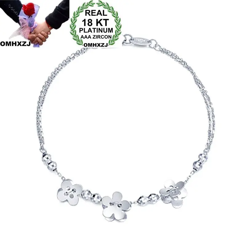 OMHXZJ Wholesale European Fashion Woman Girl Party Wedding Gift Flower Slim 18KT White Gold Bracelet BA95
OMHXZJ Wholesale European Fashion Woman Girl Party Wedding Gift Flower Slim 18KT White Gold Bracelet BA95