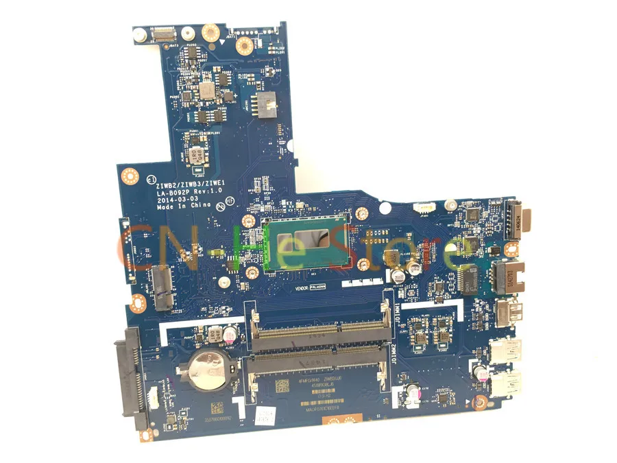 Материнская плата JOUTNDLN для ноутбука Lenovo 5B20G46041 ZIWE1 ZIWB2 ZIWB3 B50-70 DDR3 W LA-B092P CPU
Материнская плата JOUTNDLN для ноутбука Lenovo 5B20G46041 ZIWE1 ZIWB2 ZIWB3 B50-70 DDR3 W LA-B092P CPU