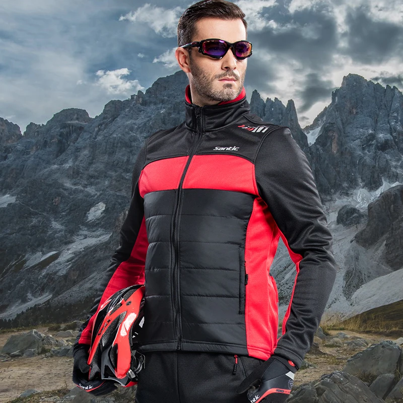 Santic Men Winter Fleece Cycling Jacket Thermal Windproof Rain Jacket MTB Road Bike Jacket Chaqueta Ciclismo Suitable For 0-8C
Santic Men Winter Fleece Cycling Jacket Thermal Windproof Rain Jacket MTB Road Bike Jacket Chaqueta Ciclismo Suitable For 0-8C