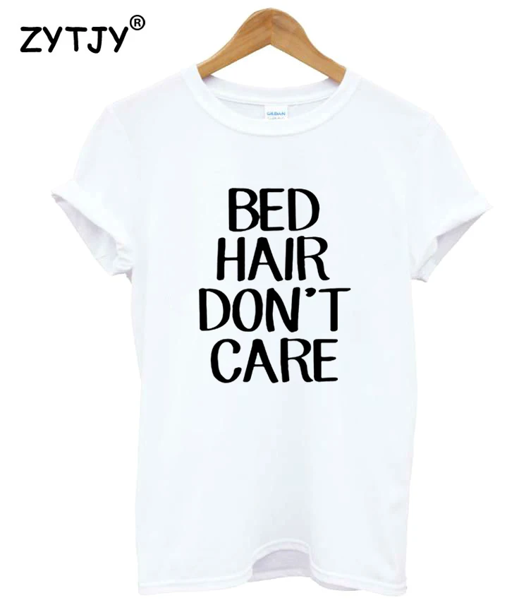 Кровать hair don't care "с принтом в виде букв для Для женщин футболка хлопковая