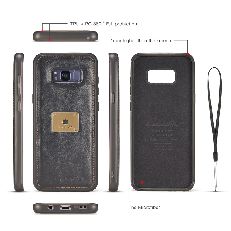For Samsung Galaxy S9 Plus Note 8 Case S8 Cover Luxury Retro Flip Stand Coque Carcasa Wallet PU Leather Fundas Magnetic | Мобильные