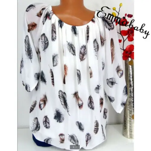 Plus Size 2019 Fashion Women Ladies Summer Loose Tops 3/4 Short Sleeve Floral Print V-neck Blouse M-4XL
Plus Size 2019 Fashion Women Ladies Summer Loose Tops 3/4 Short Sleeve Floral Print V-neck Blouse M-4XL