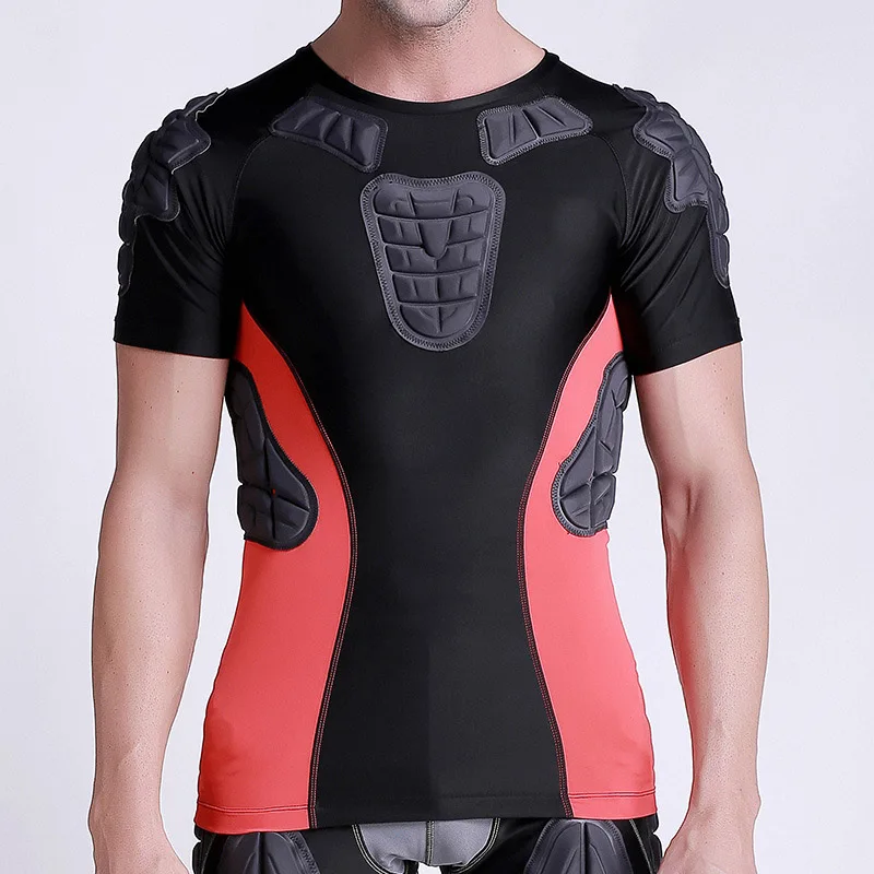 Men's Padded Compression Shirt Protective T Shirt Rib Chest Protector Football Paintball Baseball Soccer Protective Gear Guards
Men's Padded Compression Shirt Protective T Shirt Rib Chest Protector Football Paintball Baseball Soccer Protective Gear Guards