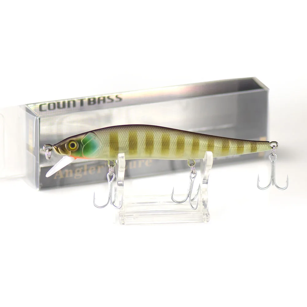 110mm 14g Countbass Jerk baits Fishing Lures, Freshwater Angler's Lure Minnow Wobbler HardBait
110mm 14g Countbass Jerk baits Fishing Lures, Freshwater Angler's Lure Minnow Wobbler HardBait