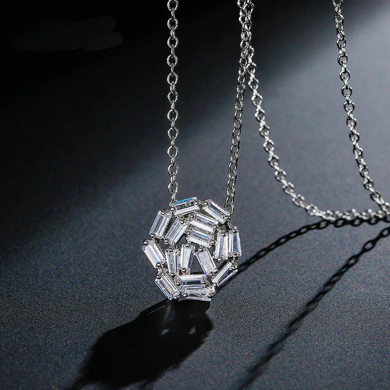 Fashion Round Ball Pendant Necklace AAA Cubic Zircon For Women Wedding Party Accessories
Fashion Round Ball Pendant Necklace AAA Cubic Zircon For Women Wedding Party Accessories