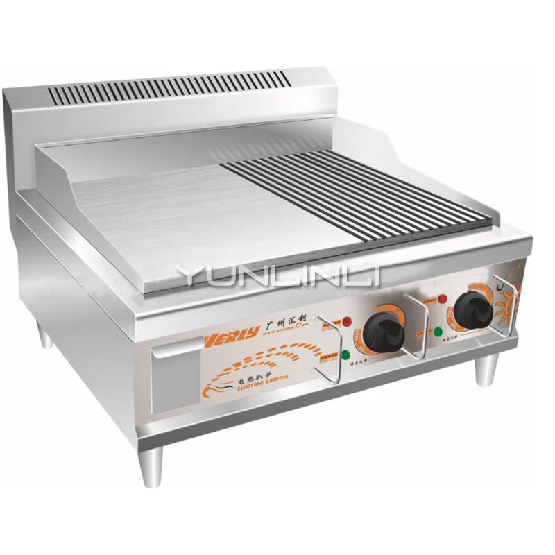 220V 300W Electric Griddle Electric Teppanyaki Machine Half-flat Half-currogated Electric Griddle VEG-924
220V 300W Electric Griddle Electric Teppanyaki Machine Half-flat Half-currogated Electric Griddle VEG-924