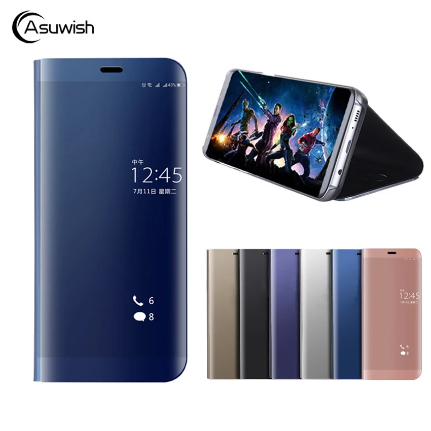 Роскошный кожаный зеркальный чехол для телефона huawei mate 10 Pro P10 Plus P 10pro 10plus P10plus