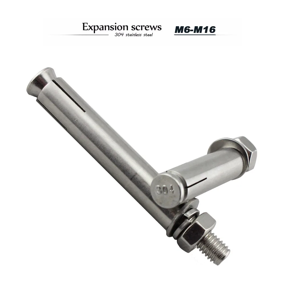 Stainless Marine Expansion Screw Bolt Anchor External Hexagon Built-in Sleeve Concrete Anchor Bolt 10pcs M6
Stainless Marine Expansion Screw Bolt Anchor External Hexagon Built-in Sleeve Concrete Anchor Bolt 10pcs M6