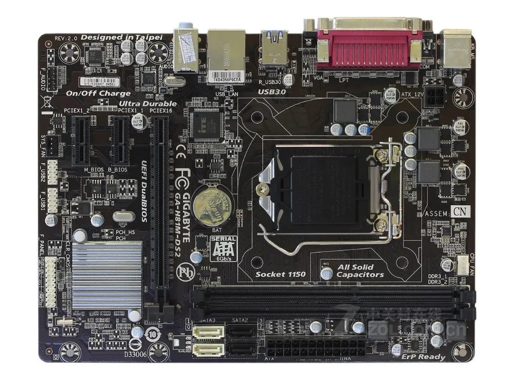 Бесплатная доставка, оригинальная материнская плата для нового ПК Gigabyte GA-H81M-DS2 LGA 1150 DDR3 USB2.0 USB3.0 16G H81M-DS2 H81
Бесплатная доставка, оригинальная материнская плата для нового ПК Gigabyte GA-H81M-DS2 LGA 1150 DDR3 USB2.0 USB3.0 16G H81M-DS2 H81