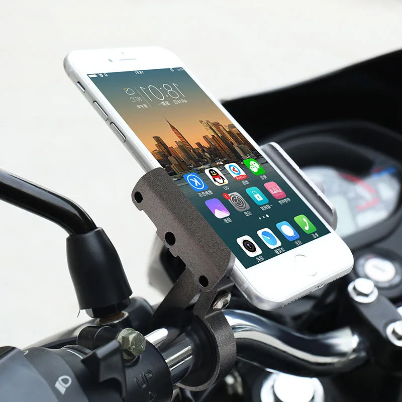 Vmonv Motorcycle Bicycle Phone Holder For iPhone 8 X XR Samsung S8 Huawei Mobile Moto Bike Handlebar Clip Stand GPS Mount | Мобильные