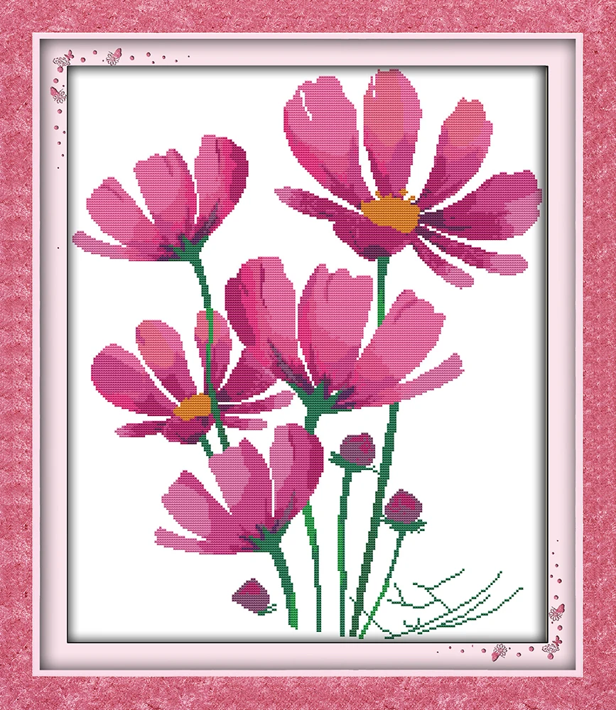 Galsang flowers cross stitch kit stitching embroidery DIY handmade needlework hand craft supplies home wall decor pink flowers
Galsang flowers cross stitch kit stitching embroidery DIY handmade needlework hand craft supplies home wall decor pink flowers