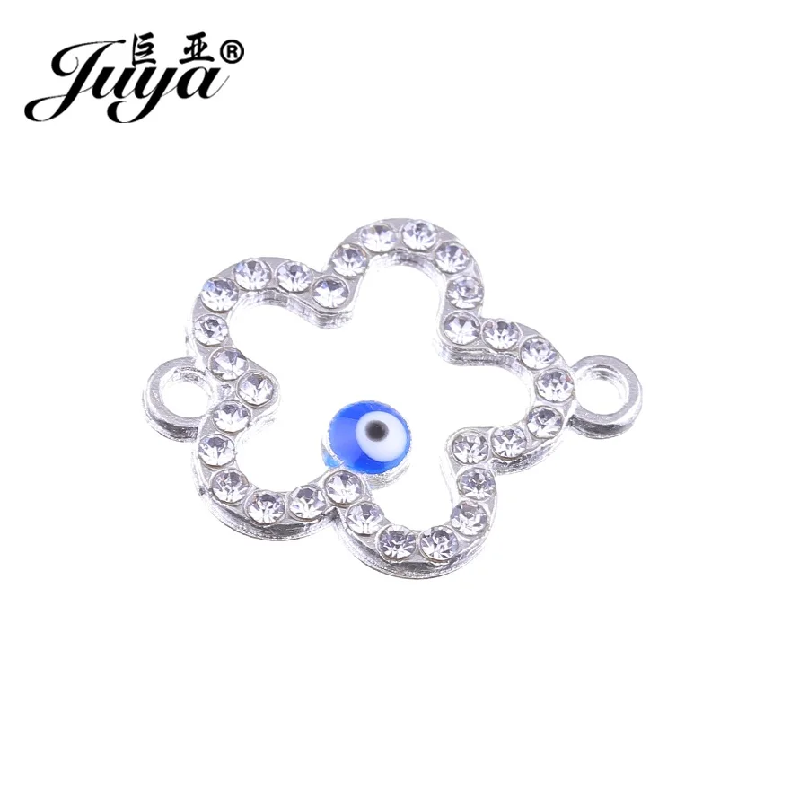 Соединители в форме цветка JUYA амулеты 22x17 мм 10 шт./лот lucky eyes металлический