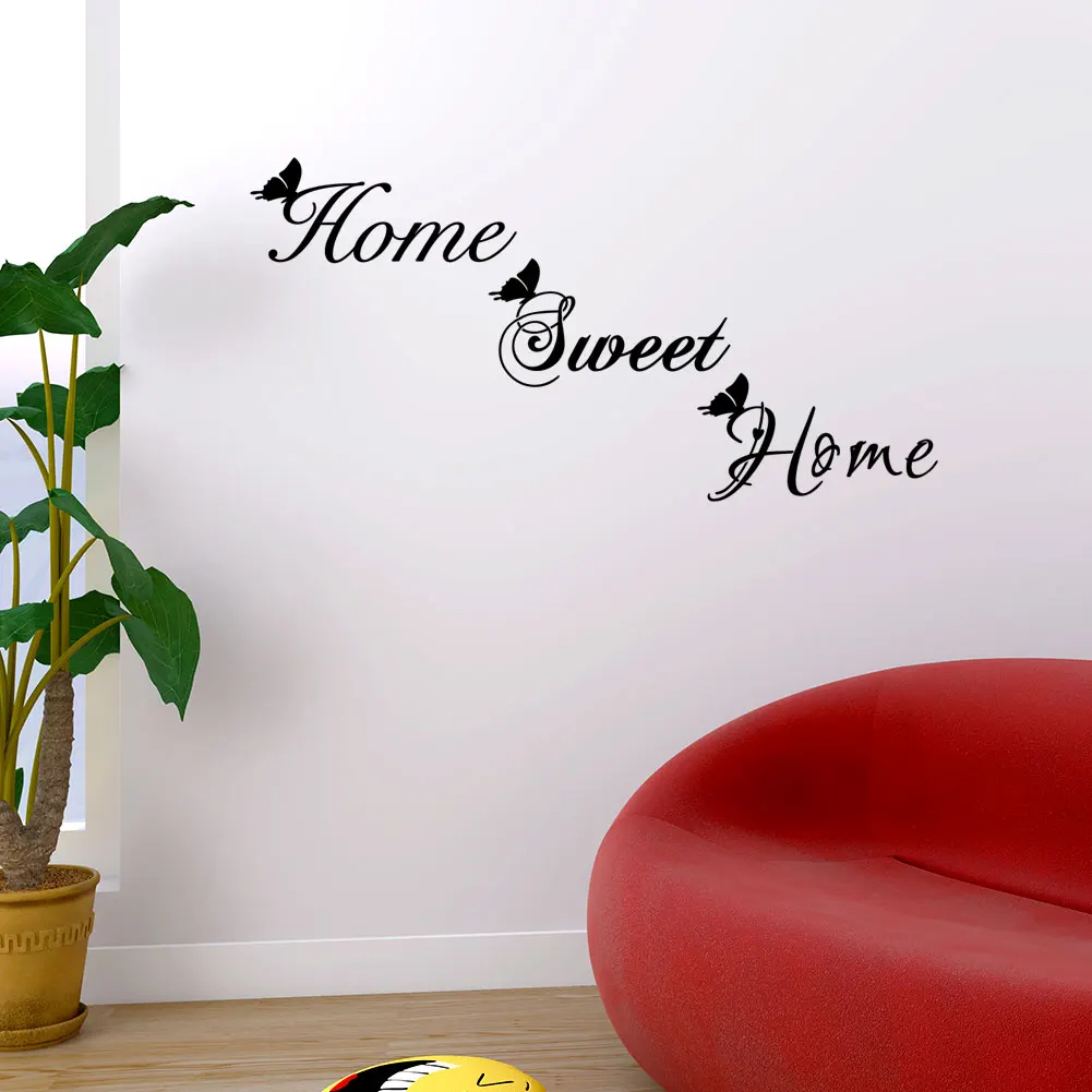 Love Sweet Home виниловая наклейка на стену настенная надпись художественная Наклейка