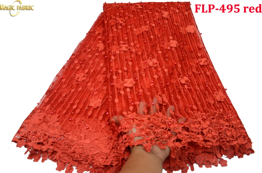 Latest African Laces Fabrics Embroidered African Guipure French Lace Fabric With Beads 2017 African French Net Lace FLP-495
Latest African Laces Fabrics Embroidered African Guipure French Lace Fabric With Beads 2017 African French Net Lace FLP-495