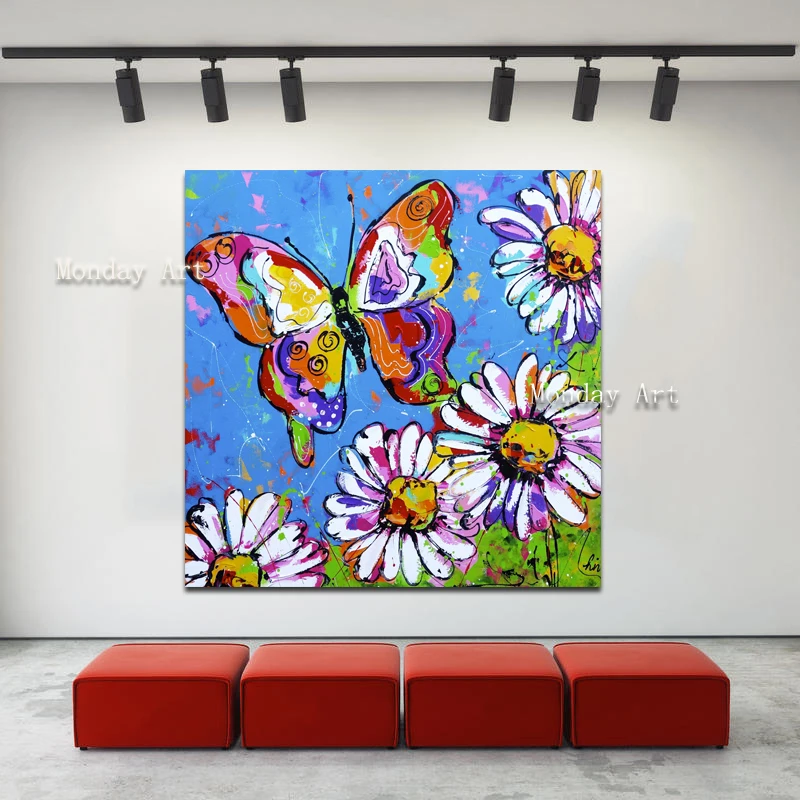 Big size Aritist hand painted Canvas Butterfly And Sunflowers oil painting Wall Pictures For Living Room Animal Picture Wall Art
Big size Aritist hand painted Canvas Butterfly And Sunflowers oil painting Wall Pictures For Living Room Animal Picture Wall Art