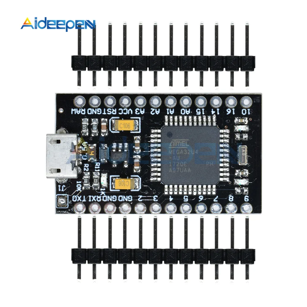 Pro Micro ATmega32U4 ATMEGA32U4-AU 3,3 В 8 МГц модуль USB контроллер Микроконтроллер плата для Arduino Nano с Загрузчиком
Pro Micro ATmega32U4 ATMEGA32U4-AU 3,3 В 8 МГц модуль USB контроллер Микроконтроллер плата для Arduino Nano с Загрузчиком