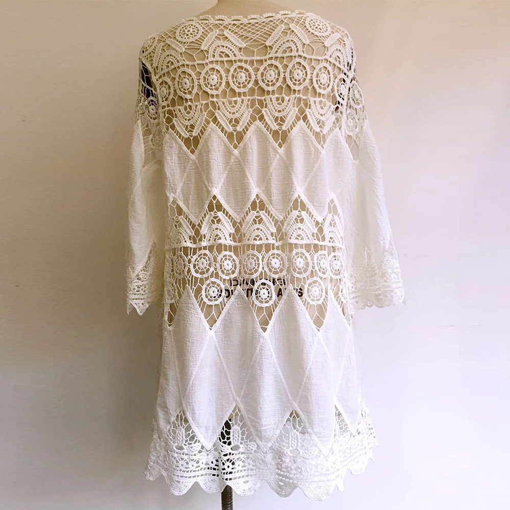 Women Lace Cover Ups Swimwear 2018 Summer Sexy Bikini Pareo Beach Cover Ups Hollow Beachwear Women Dress Cotton Bathing Suit
Women Lace Cover Ups Swimwear 2018 Summer Sexy Bikini Pareo Beach Cover Ups Hollow Beachwear Women Dress Cotton Bathing Suit