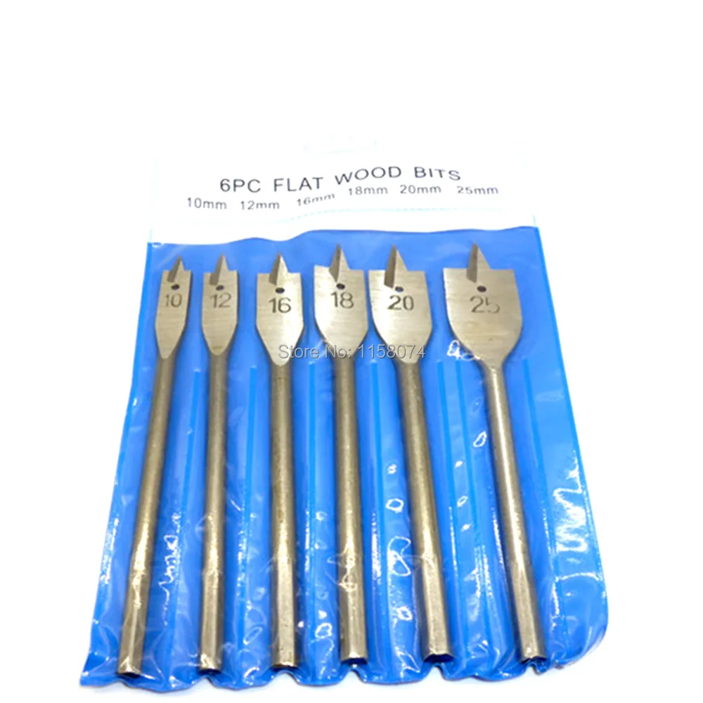 6pcs Wood Drill Bit Set Flat Spade Paddle Flat Wood Boring Drill Bit Metric 10mm 12mm 16mm 18mm 20mm 25mm Wood Boring Drill Bit
6pcs Wood Drill Bit Set Flat Spade Paddle Flat Wood Boring Drill Bit Metric 10mm 12mm 16mm 18mm 20mm 25mm Wood Boring Drill Bit