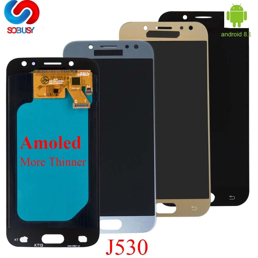 Для Samsung Galaxy AMOLED LCD J5 2017 J530 J530F J530M ЖК дисплей кодирующий преобразователь