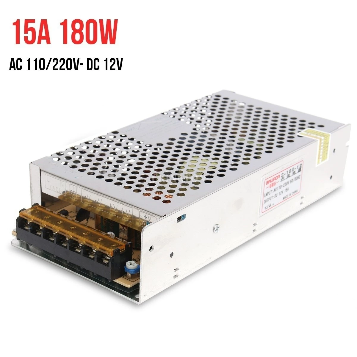 DHL 10 шт. AC 110V-220V DC/DC 12V 15A 180W Переключатель Питание Драйвер адаптер Светодиодные ленты светильник
DHL 10 шт. AC 110V-220V DC/DC 12V 15A 180W Переключатель Питание Драйвер адаптер Светодиодные ленты светильник