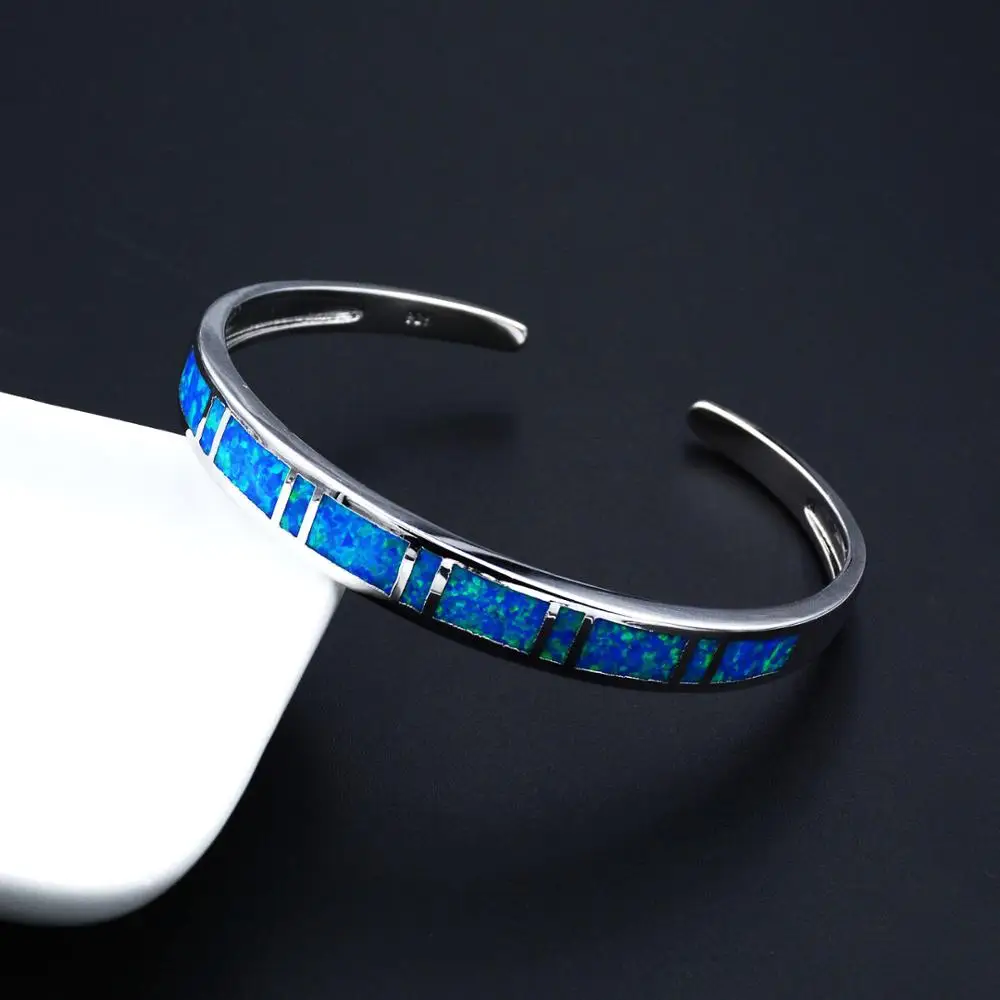

JLB-001 New Blue Opal Bracelets Top Quality Jewelry Cuff Men & Women Lovers Gifts Wholesale price