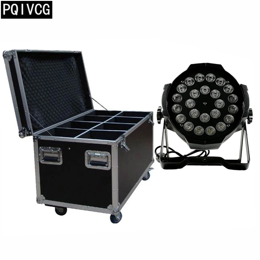 8 pieces /24x12w led par lights+flight case rgbw 4in1 led flat par dmx512 rofessional dj equipment
8 pieces /24x12w led par lights+flight case rgbw 4in1 led flat par dmx512 rofessional dj equipment
