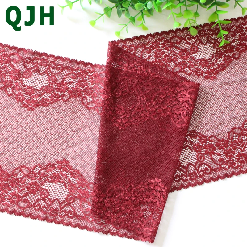 QJH Brand 21.5cm 1yards width elastic lace elastic sewing ribbon guipure lace trim or fabric warp knitting DIY Garment Accessori
QJH Brand 21.5cm 1yards width elastic lace elastic sewing ribbon guipure lace trim or fabric warp knitting DIY Garment Accessori