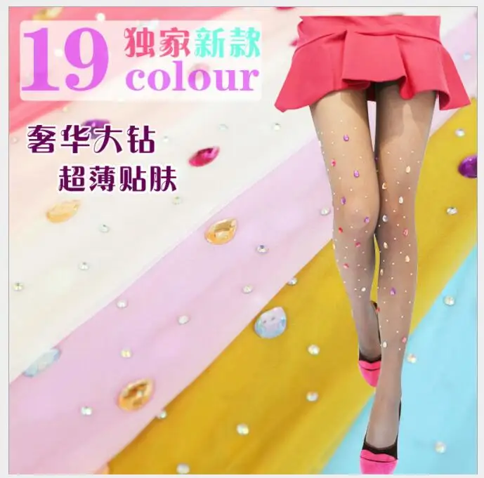 10 pcs/lot Rhinestone stockings For Women Ultra Thin Grid Thigh Stockings Colorful Rhinestone With Pantyhose Stockings Female
10 pcs/lot Rhinestone stockings For Women Ultra Thin Grid Thigh Stockings Colorful Rhinestone With Pantyhose Stockings Female