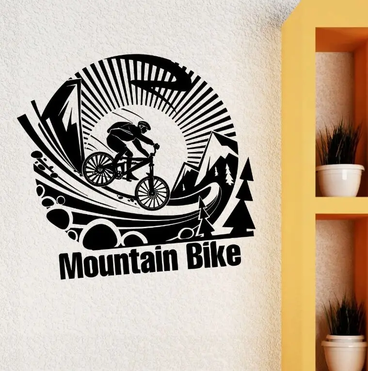 Removable Vinyl Wall Sticker Mountain Bike Extreme Sports Wall Decal Extreme Sport Art Bicycle Poster Boys Room Wall Decor AY801
Removable Vinyl Wall Sticker Mountain Bike Extreme Sports Wall Decal Extreme Sport Art Bicycle Poster Boys Room Wall Decor AY801