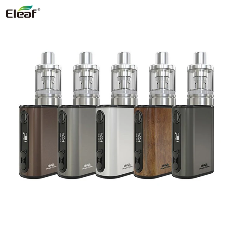 100% оригинал Eleaf iStick Power Nano Kit с 2 мл MELO 3 Tank 1100 мАч батарейный блок Mod EC ECML Head|eleaf