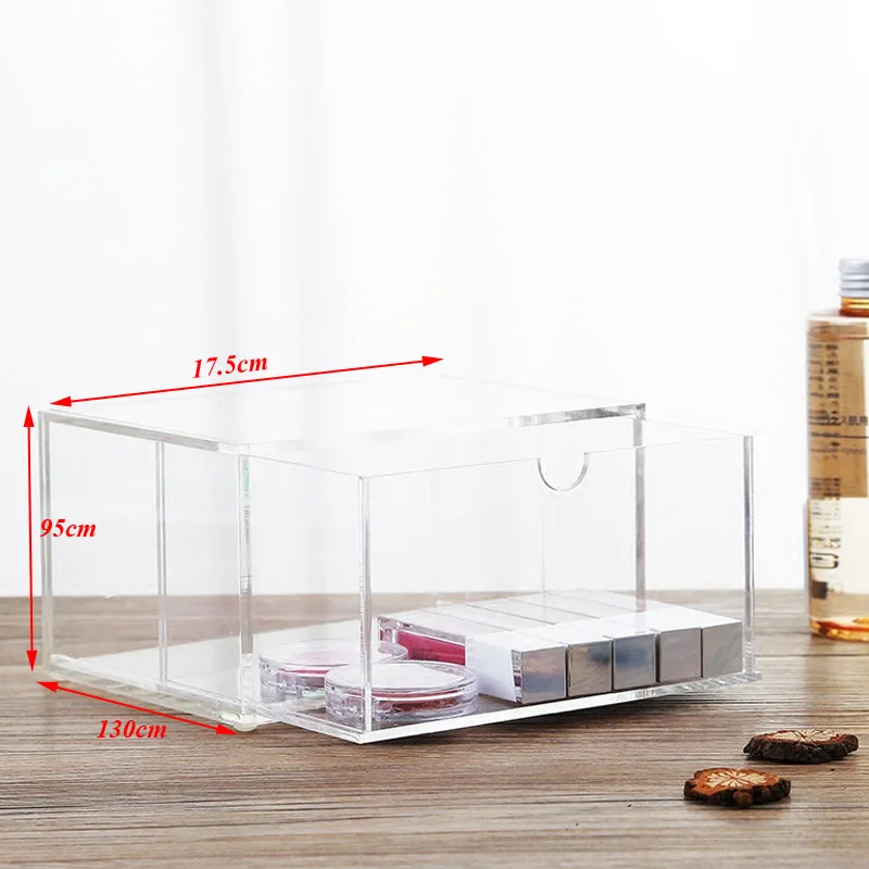 Acrylic Transparent Flip Desktop Cosmetics Storage Box Jewelry Makeup Dust-proof Nail Polish Finishing Box Can Be Superimposed
Acrylic Transparent Flip Desktop Cosmetics Storage Box Jewelry Makeup Dust-proof Nail Polish Finishing Box Can Be Superimposed