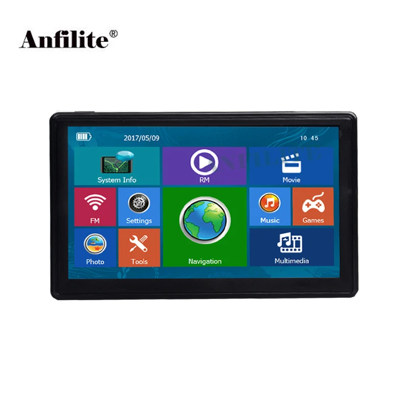 Anfilite 7 дюймовый ЖК экран Bluetooth avin DDR3 128M 4 Гб gps навигатор для грузовика Windows wince 6 0 800