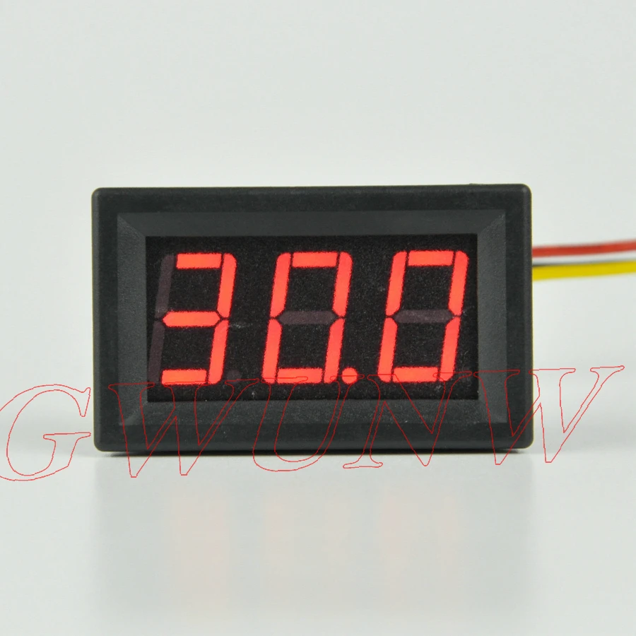 3-битный Цифровой вольтметр GWUNW BY356V DC 0-30V, панельный измеритель, измеритель напряжения
3-битный Цифровой вольтметр GWUNW BY356V DC 0-30V, панельный измеритель, измеритель напряжения