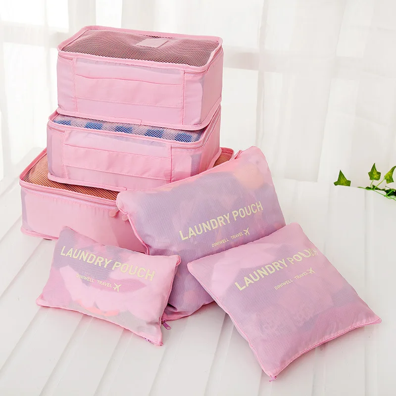 Travel Bags 6 in 1 per Set high quality Nylon travel Storage Bag Waterproof Clothing Organizer Portable bag set 2018 new fashion
Travel Bags 6 in 1 per Set high quality Nylon travel Storage Bag Waterproof Clothing Organizer Portable bag set 2018 new fashion