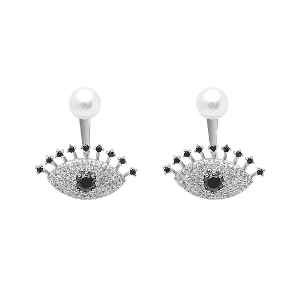 Seanlov Cute Cubic Zircon Eyes Stud Earrings New Design Silver Color Summer Pearl Bead Eye Earring For Women Party Gift Jewelry
Seanlov Cute Cubic Zircon Eyes Stud Earrings New Design Silver Color Summer Pearl Bead Eye Earring For Women Party Gift Jewelry