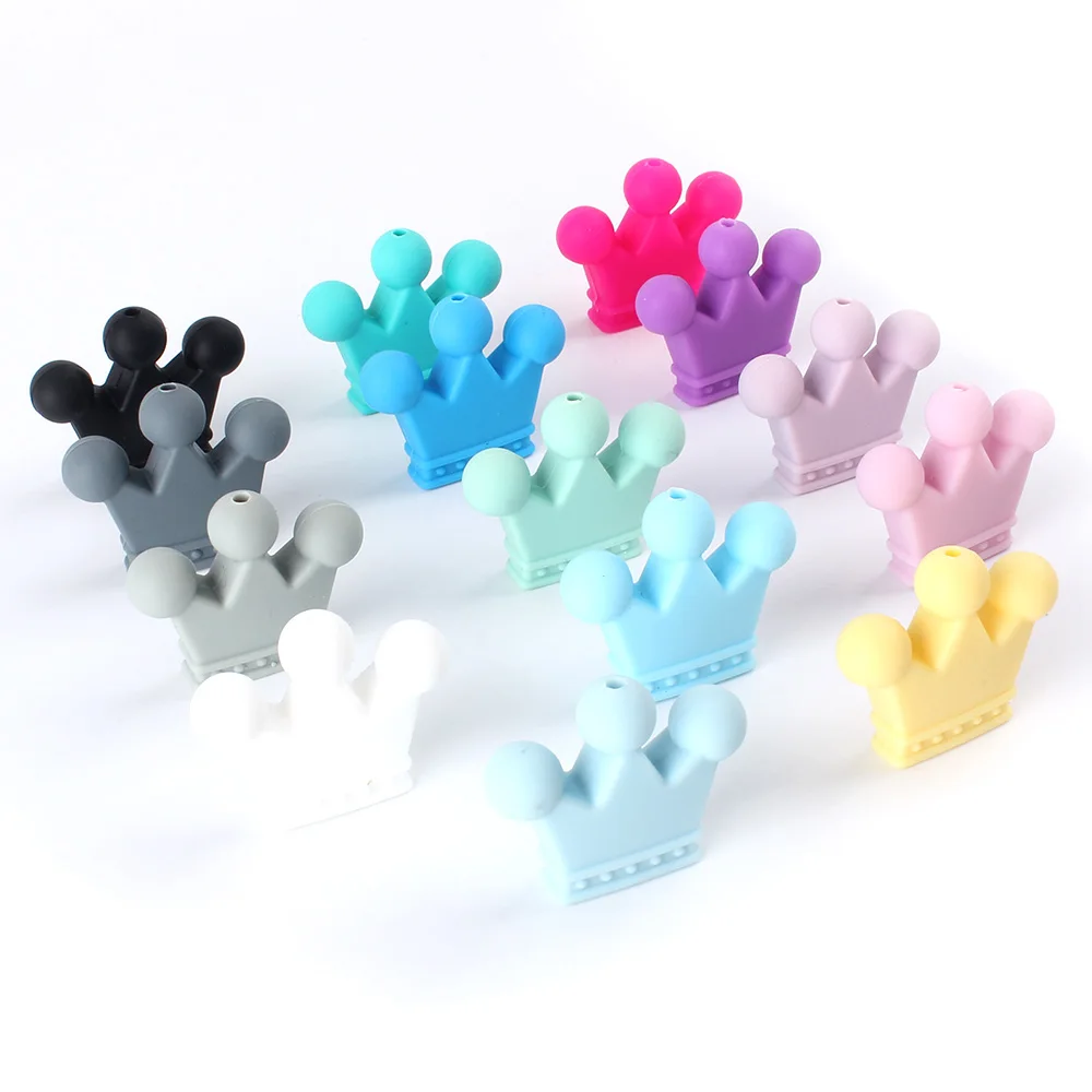 300pcs 35mm Food Grade Crown Silicone Beads Teether Rodents Baby Teething Toy DIY Teethers Necklace Nursing Accessories And Gift
300pcs 35mm Food Grade Crown Silicone Beads Teether Rodents Baby Teething Toy DIY Teethers Necklace Nursing Accessories And Gift