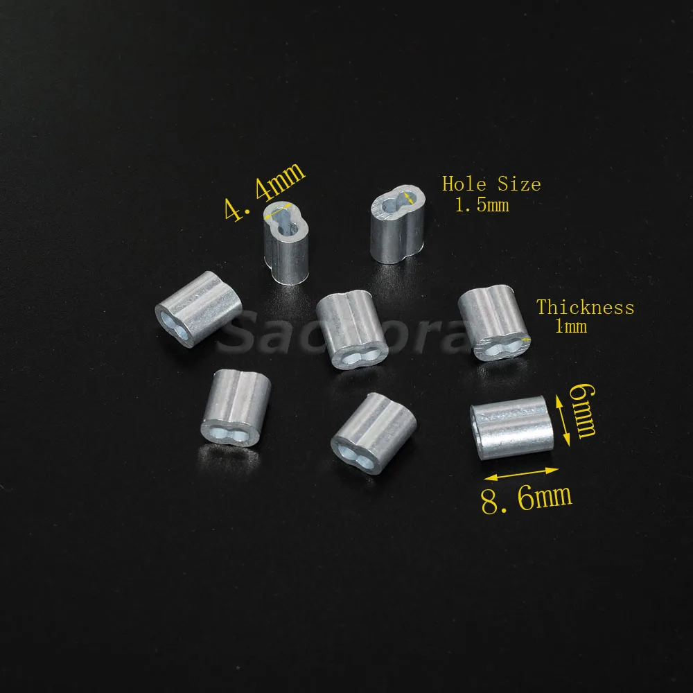 5000pcs/pack 1/16"(1.5mm) Aluminum Cable Crimps Sleeves Rope Clip Fittings Loop Sleeve
5000pcs/pack 1/16"(1.5mm) Aluminum Cable Crimps Sleeves Rope Clip Fittings Loop Sleeve