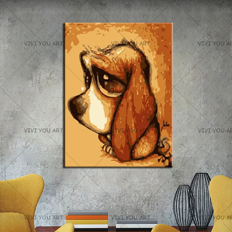 Handpainted Abstract Animal Oil Paintings on Canvas Home Decor Wall Art Pictures Handmade Funny Dog Cartoon Painting Large Oils
Handpainted Abstract Animal Oil Paintings on Canvas Home Decor Wall Art Pictures Handmade Funny Dog Cartoon Painting Large Oils