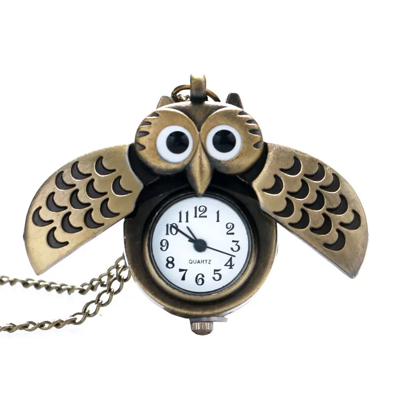 YISUYA Cute Bronze Owl Pocket Watch New Retro Vintage Bronze Pteampunk Quartz Necklace Pendant Chain Antique Style Relogio
YISUYA Cute Bronze Owl Pocket Watch New Retro Vintage Bronze Pteampunk Quartz Necklace Pendant Chain Antique Style Relogio