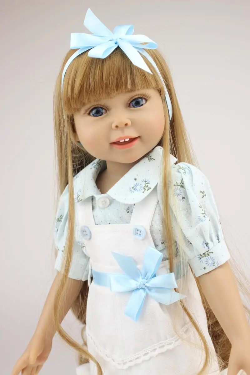 

18 дюймов Кукла новорожденная девочка, полностью виниловая кукла Bebes Reborn menina boneca, модный бренд npk Dolls, игрушки для детей, подарок