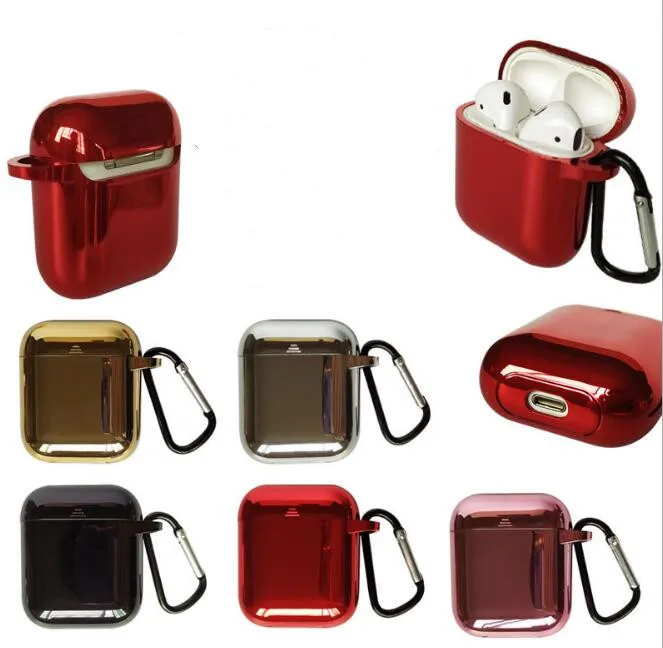 Free DHL for Soft TPU Electroplated Earphone shell for apple airpods box case with Hook Shockproof Earphone bag Protective Cover
Free DHL for Soft TPU Electroplated Earphone shell for apple airpods box case with Hook Shockproof Earphone bag Protective Cover