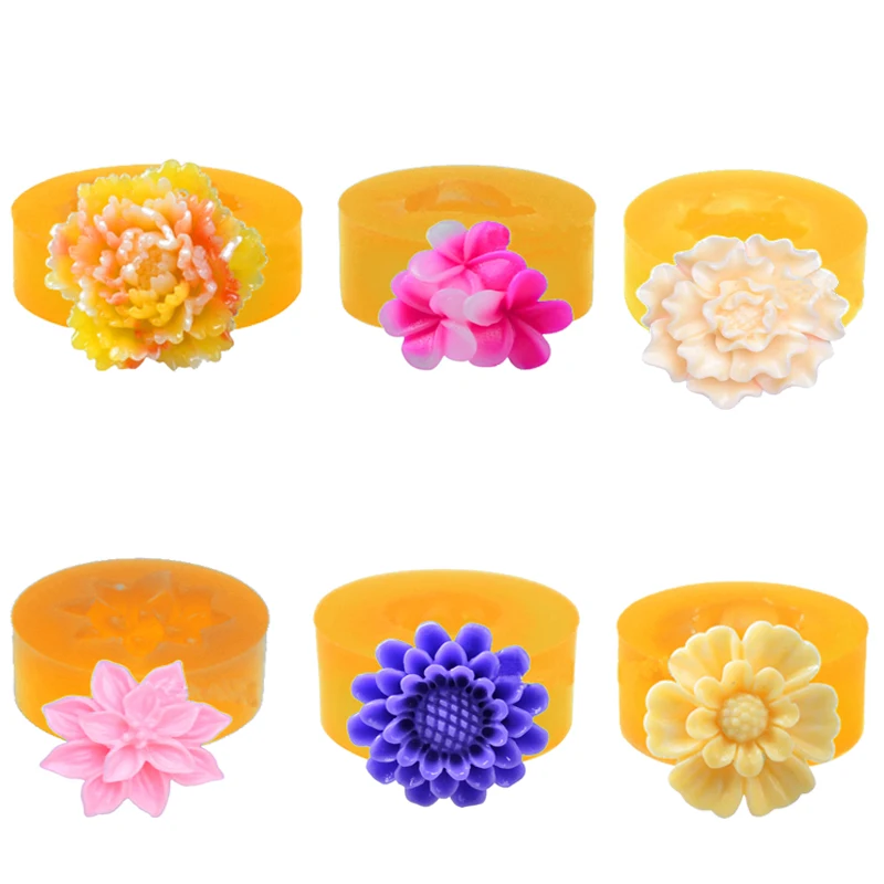 Mold Silicone 6 Styles Flowers Mold Fondant Mould Clay Molds Sunflower &carnation &plumeria Sugarcraft Candy Chocolate Resin 001
Mold Silicone 6 Styles Flowers Mold Fondant Mould Clay Molds Sunflower &carnation &plumeria Sugarcraft Candy Chocolate Resin 001