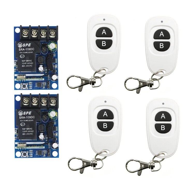 DC 12V 24V 36V 48V 10 A 1 CH RF беспроводной пульт дистанционного управления 2 * приемник и 4 * Передатчик самоблокирующийся
DC 12V 24V 36V 48V 10 A 1 CH RF беспроводной пульт дистанционного управления 2 * приемник и 4 * Передатчик самоблокирующийся