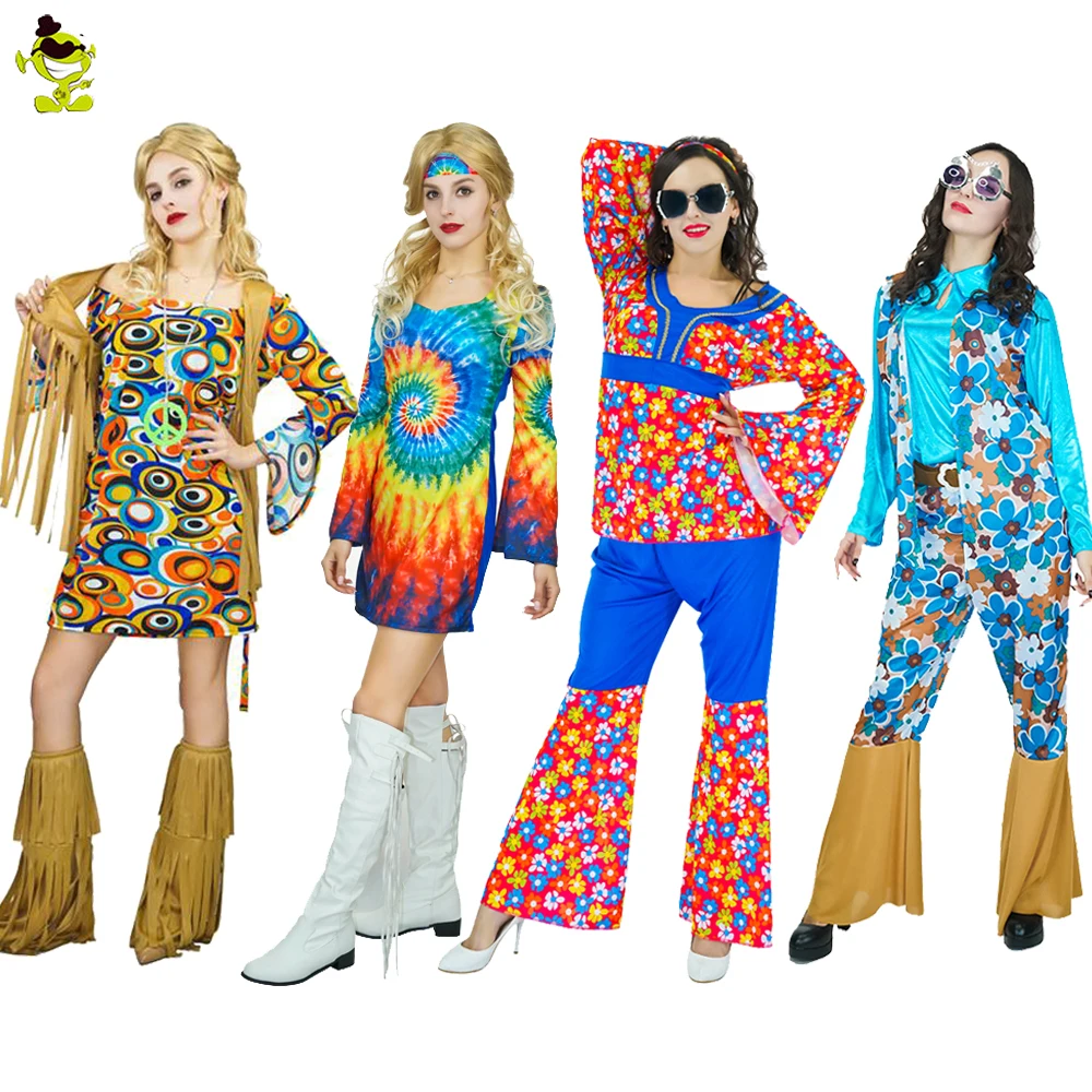 Adult Women 1960's Hippie Rainbow Flower Dance Costume Cosplay Fancy Dress Women 1960's Hippie Costumes
Adult Women 1960's Hippie Rainbow Flower Dance Costume Cosplay Fancy Dress Women 1960's Hippie Costumes