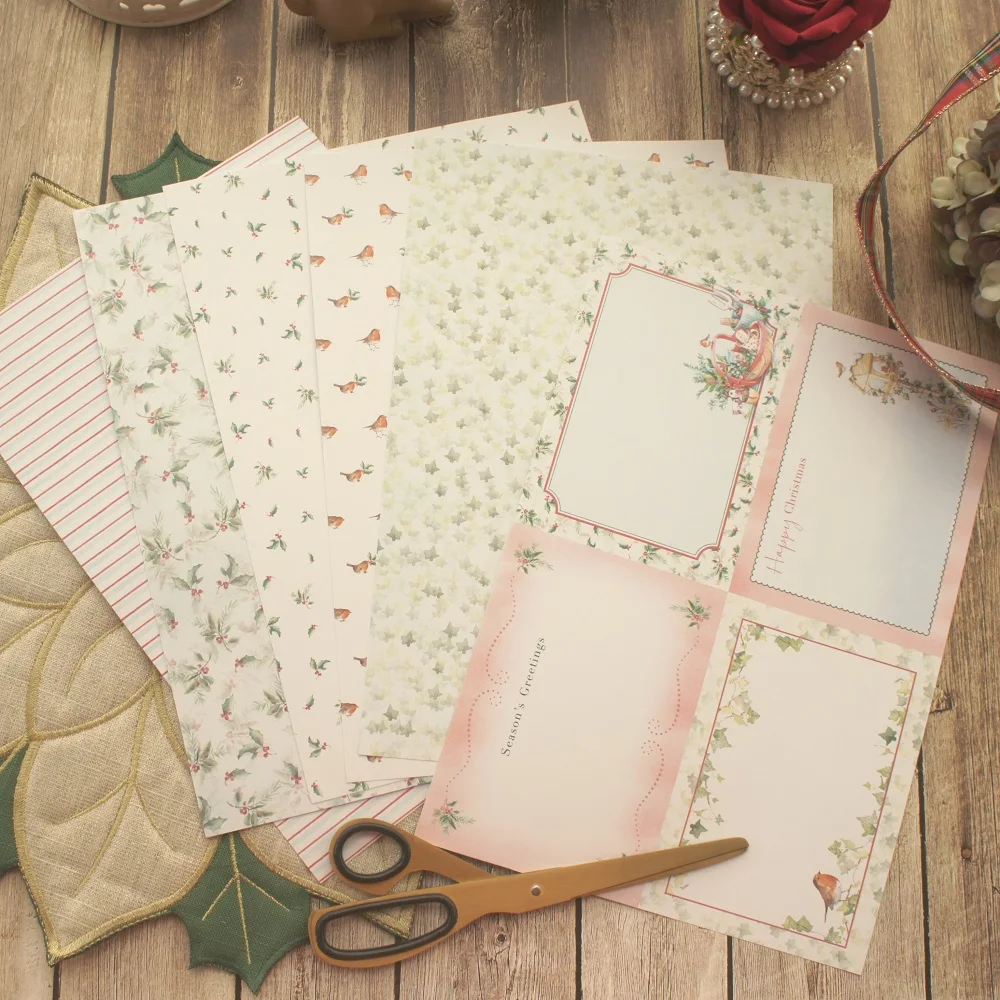24 sheets/lot DIY 21*29.7cm Christmas Berry Robin Bird wrapping paper creative paper craft handmade scrapbooking decoration
24 sheets/lot DIY 21*29.7cm Christmas Berry Robin Bird wrapping paper creative paper craft handmade scrapbooking decoration