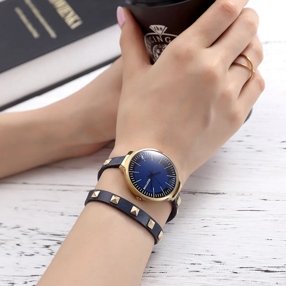 GEEKTHINK Classic Style Top Luxury Brand Quartz Watch Women Bracelet Ladies Casual Dress Rivet Strap Clock Female Girls Trending
GEEKTHINK Classic Style Top Luxury Brand Quartz Watch Women Bracelet Ladies Casual Dress Rivet Strap Clock Female Girls Trending