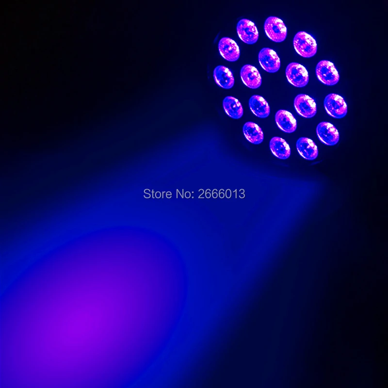 UV 18 LED Stage Lights With Wireless Control, DMX512 Violet LED Projection Stage Lighting Home Party Club Disco UV LED Par Light
UV 18 LED Stage Lights With Wireless Control, DMX512 Violet LED Projection Stage Lighting Home Party Club Disco UV LED Par Light